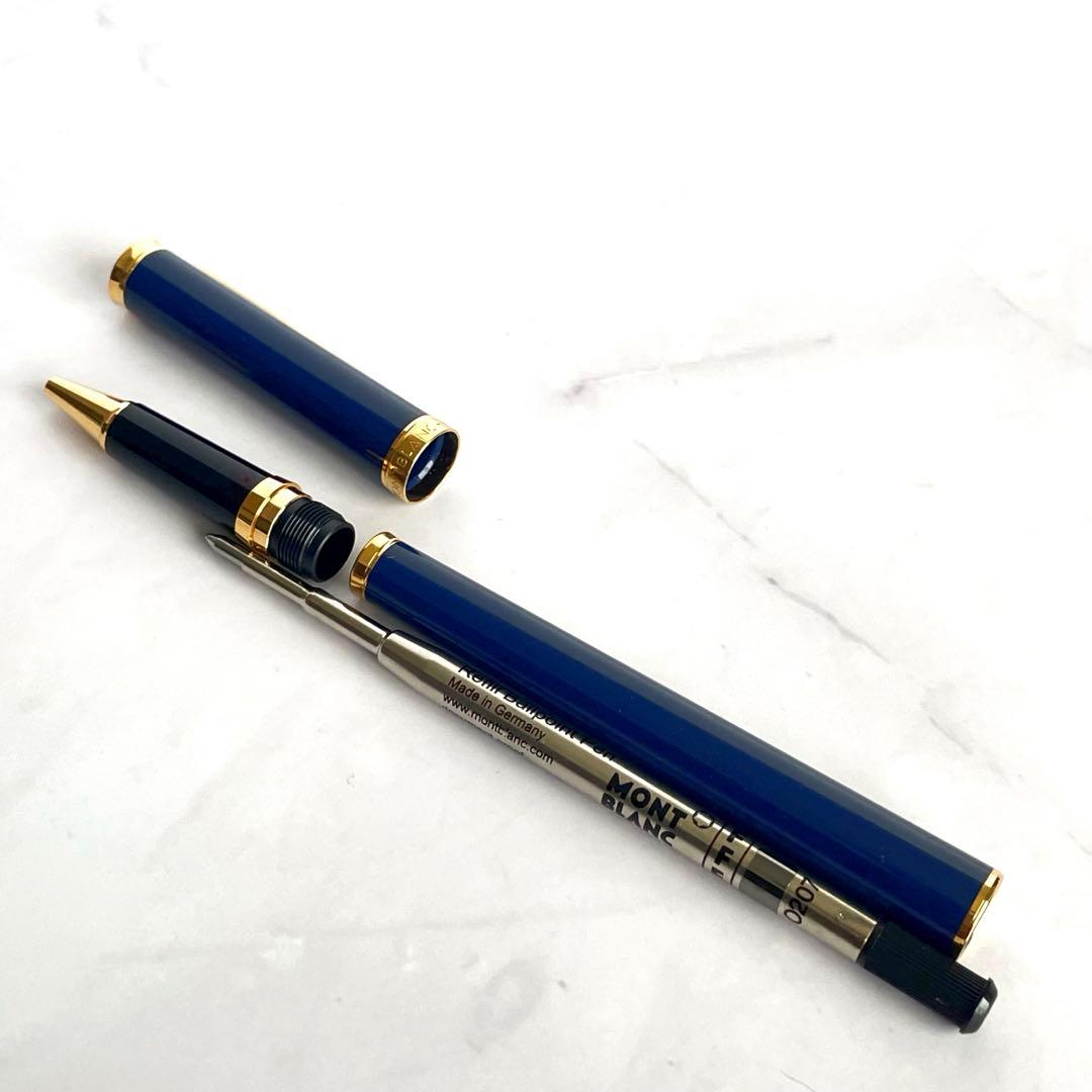 MONTBLANC ボールペン ノブレスオブリージュ ブルー系 箱付き 替え芯付