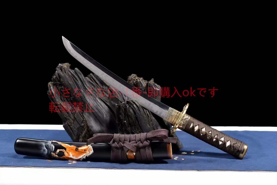 12インチT 10焼刃三色研磨馬到功成 古兵器 武具 刀装具 日本刀 模造刀
