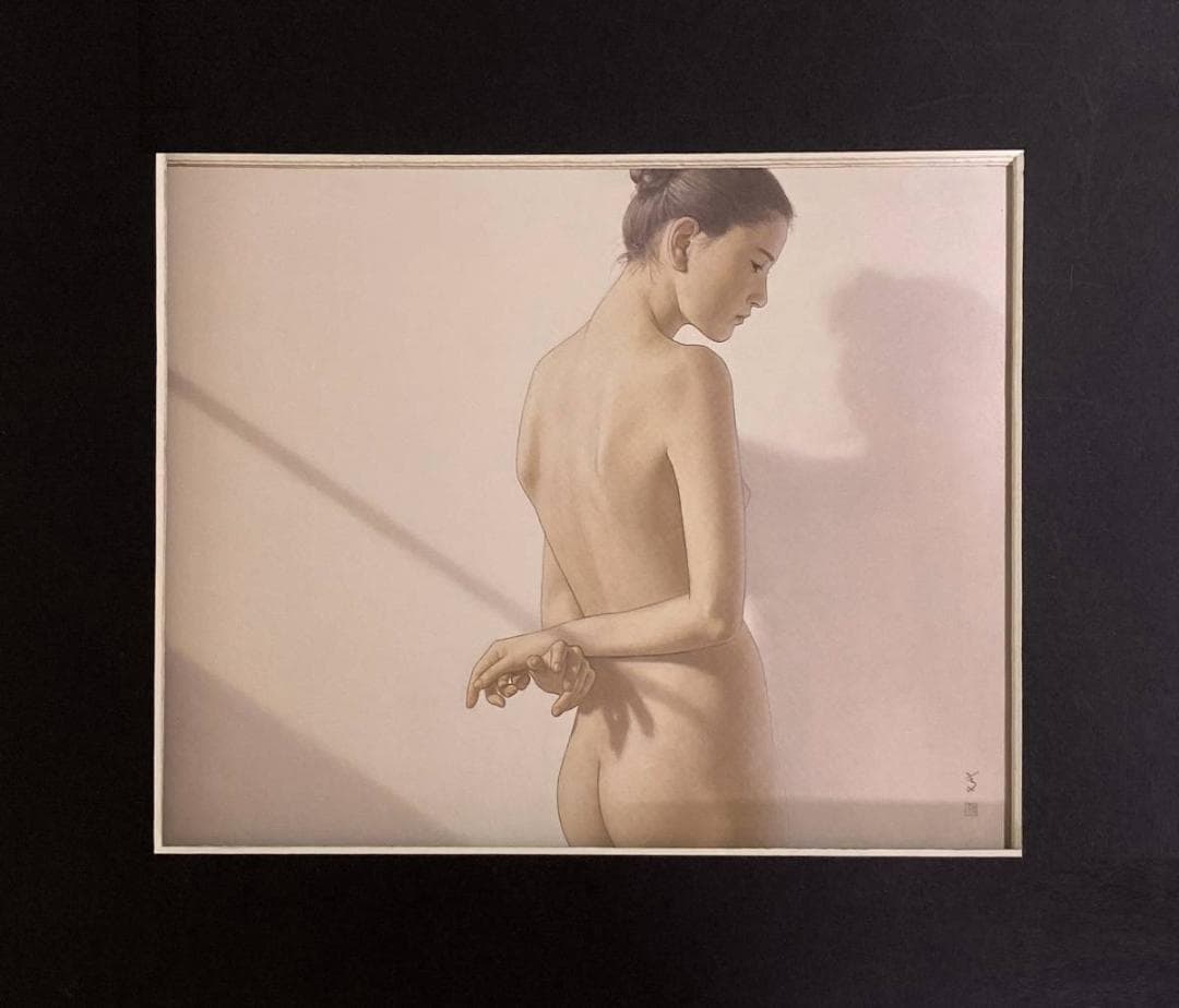 高塚省吾、【ふとアンドロメダ】、希少な額装用画集画、新品高級額 額装付