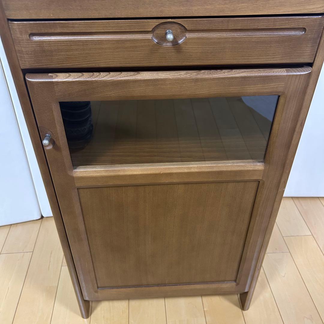 カリモク家具 電話台 FAX台 キャビネットコンセント付き karimoku