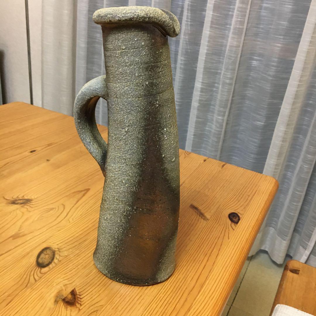 BEN COHEN/ベン・コーエン越前窯変手付花瓶「あくび」