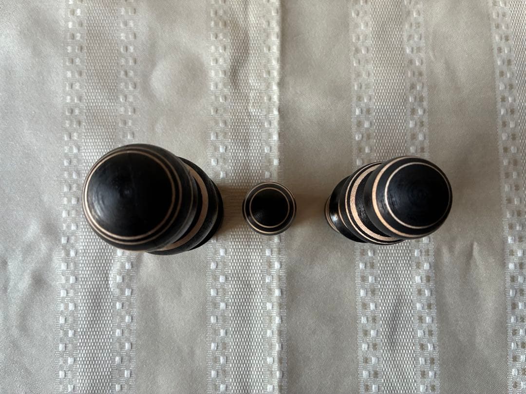 ルビンのこけし ファミリー ブラック 黒 限定品 青森県黒石市 22000円