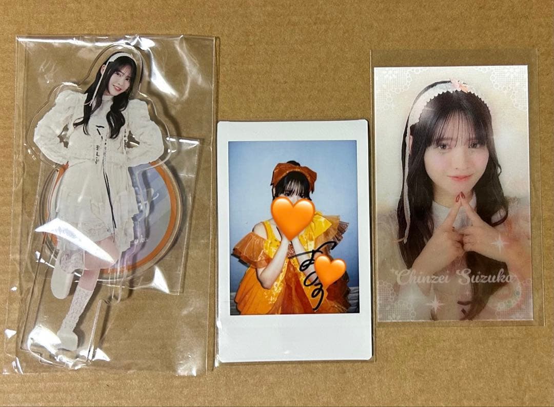 FRUITZIPPER 鎮西寿々歌 チェキ 直筆サイン入り アクスタ