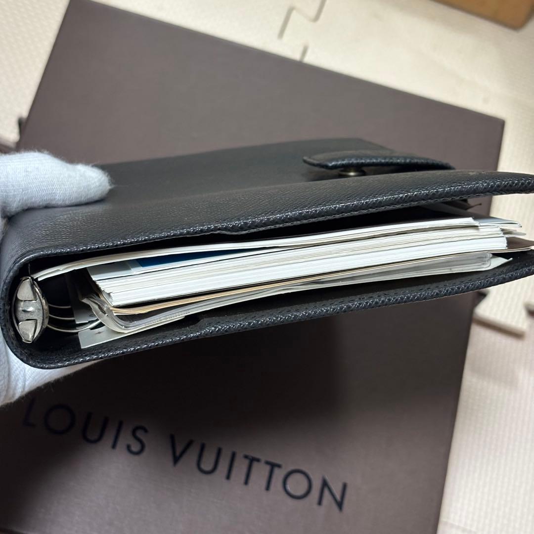 ルイヴィトン タイガ アジェンダ GM 手帳カバー リフィル付 ブラック