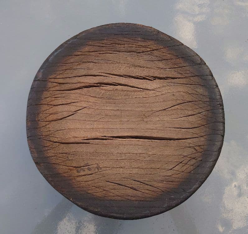 古道具　木製釜蓋