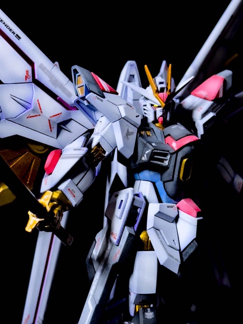 HG マイティーストライクフリーダムガンダム グラデーション塗装 塗装済み完成品