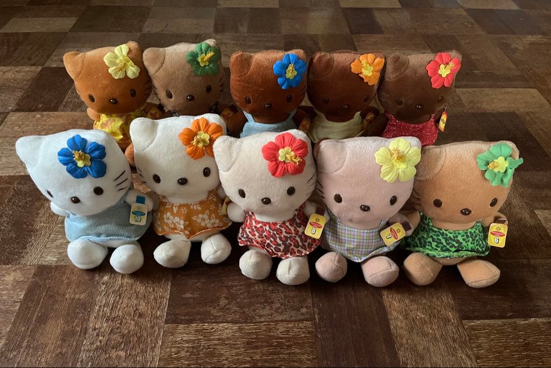 希少！日焼けキティ ぬいぐるみ 10体セット