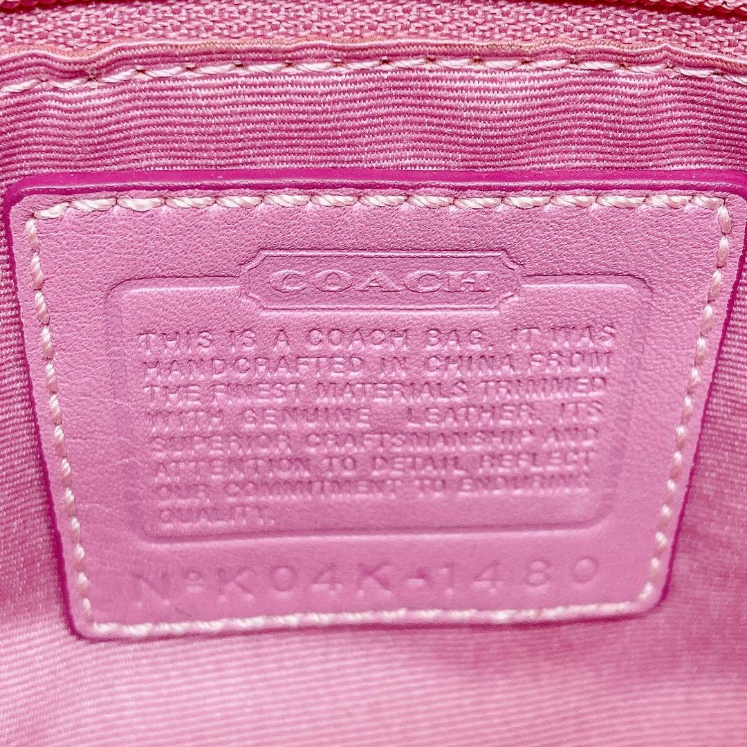 ✨美品✨COACH コーチ ワンショルダーバッグ ハーフムーン ピンク y2k