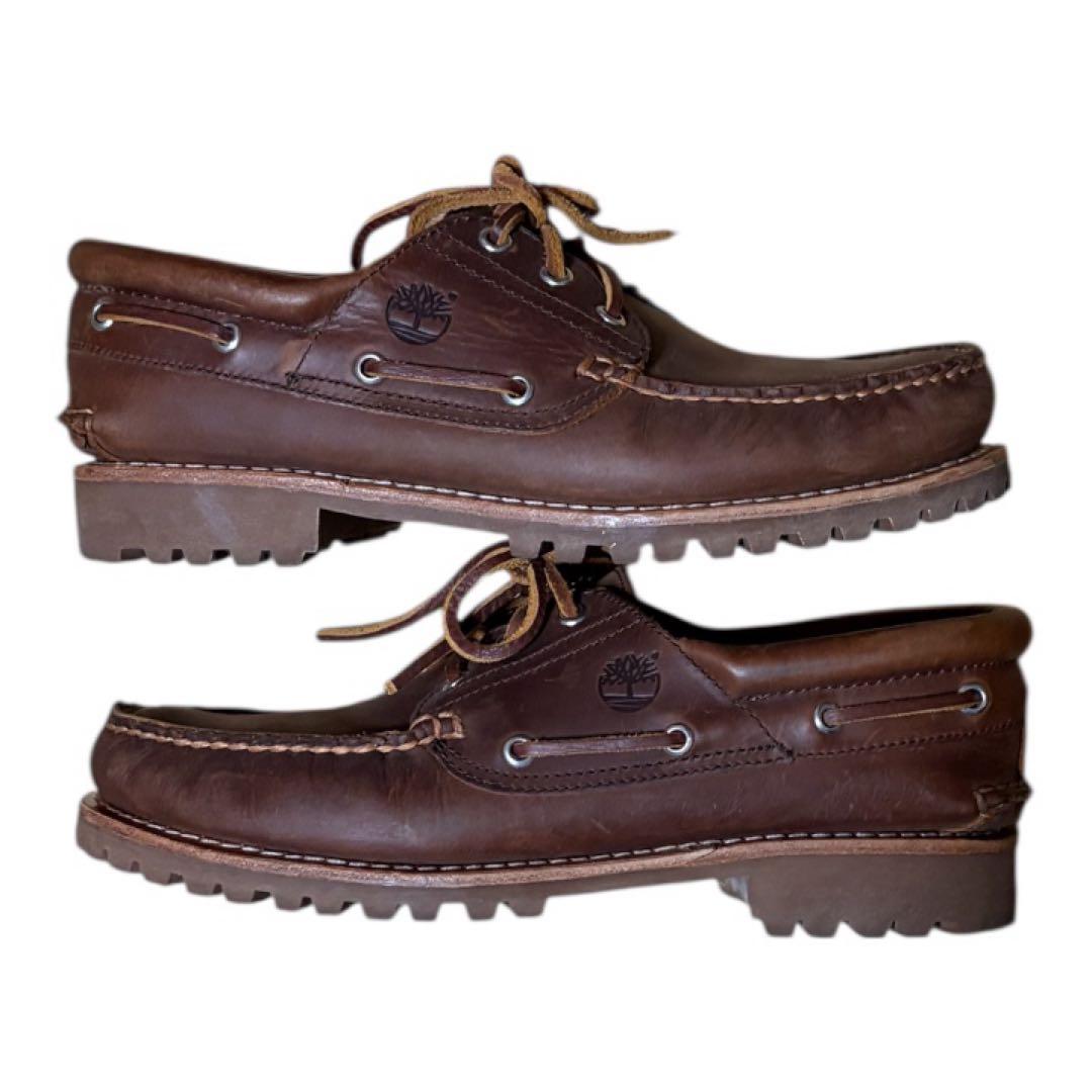 Timberland ブラウン モカシン 3eye