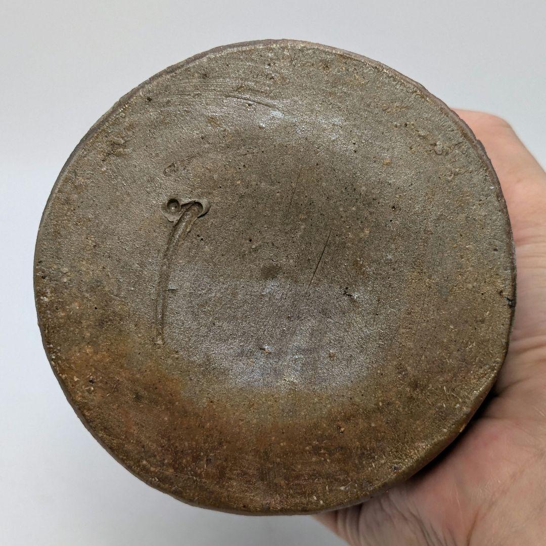 伝統工芸士 高原敏 備前焼 細水指A 共箱共布 水差し 茶道具 茶器 抹茶 食器