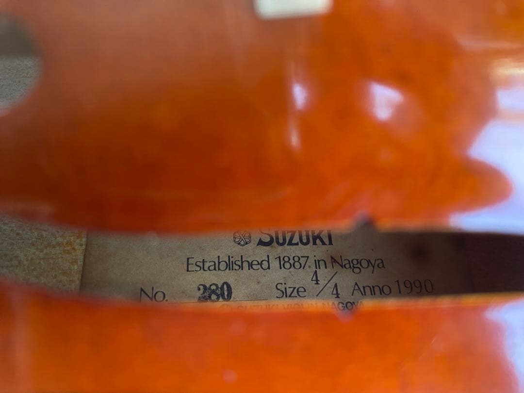 suzuki no.280 size4/4 バイオリン　専用ハードケース付き