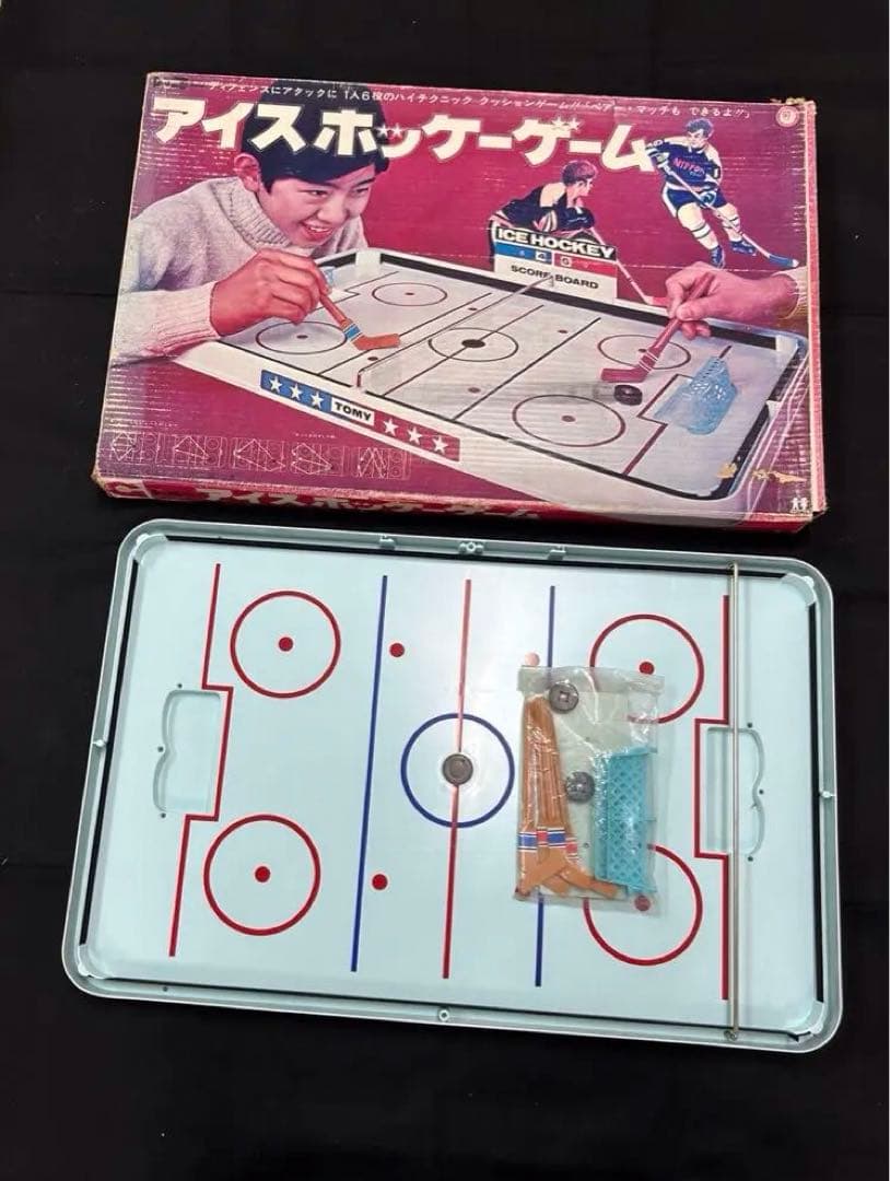 TOMY 卓上タイプ￼アイスホッケーゲーム￼当時物￼