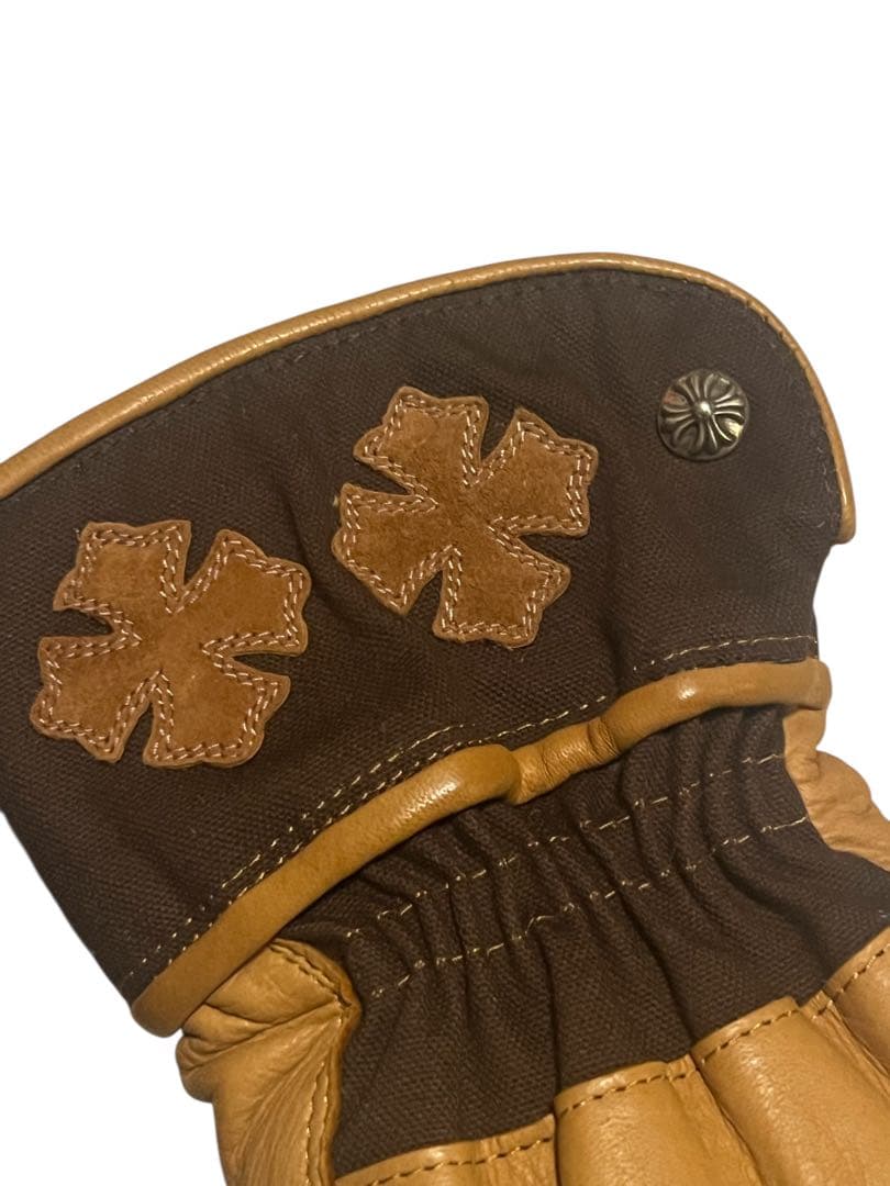 新品　CHROME HEARTS クロムハーツ レザーグローブ サイズL