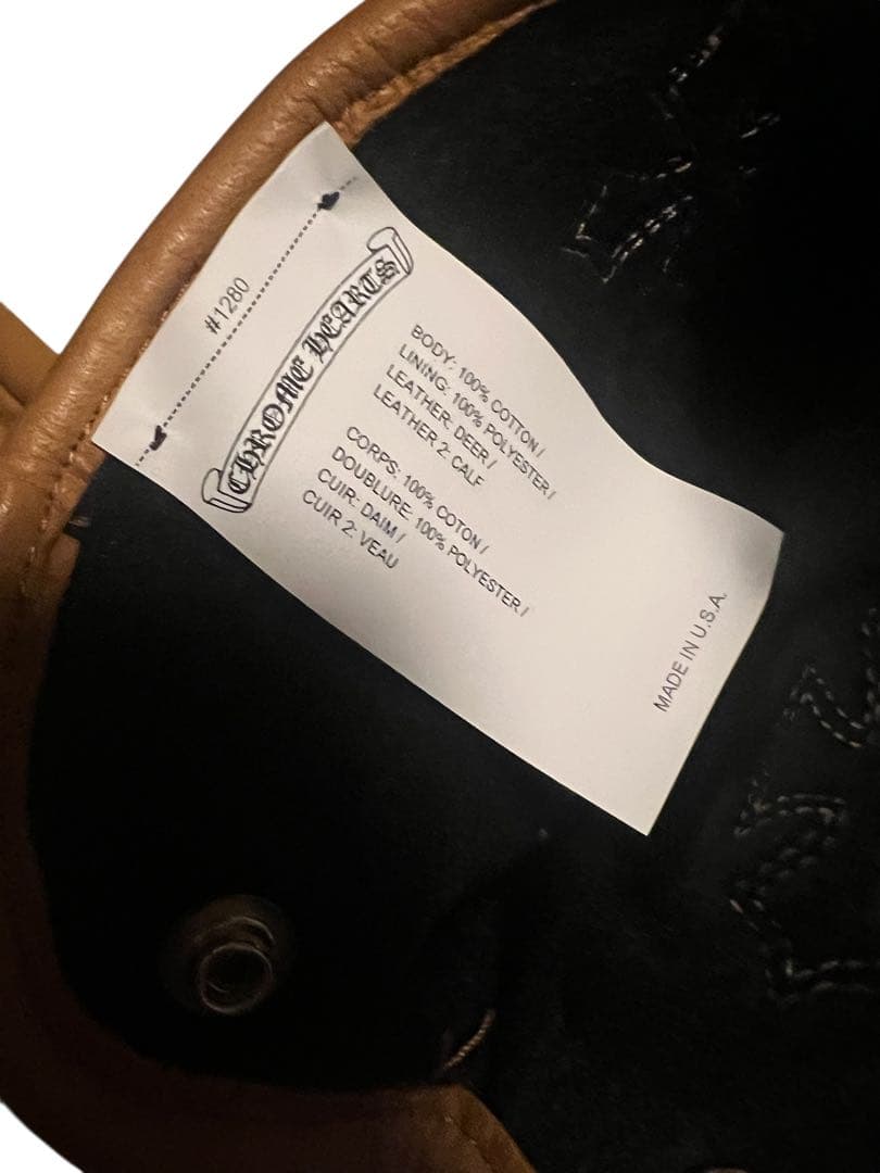 新品　CHROME HEARTS クロムハーツ レザーグローブ サイズL