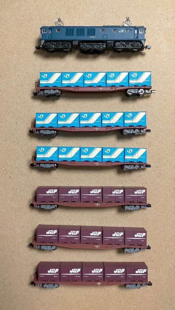 東京マルイ PROZ コンテナ車両 と プリモロコ EF64 まとめ　Zゲージ