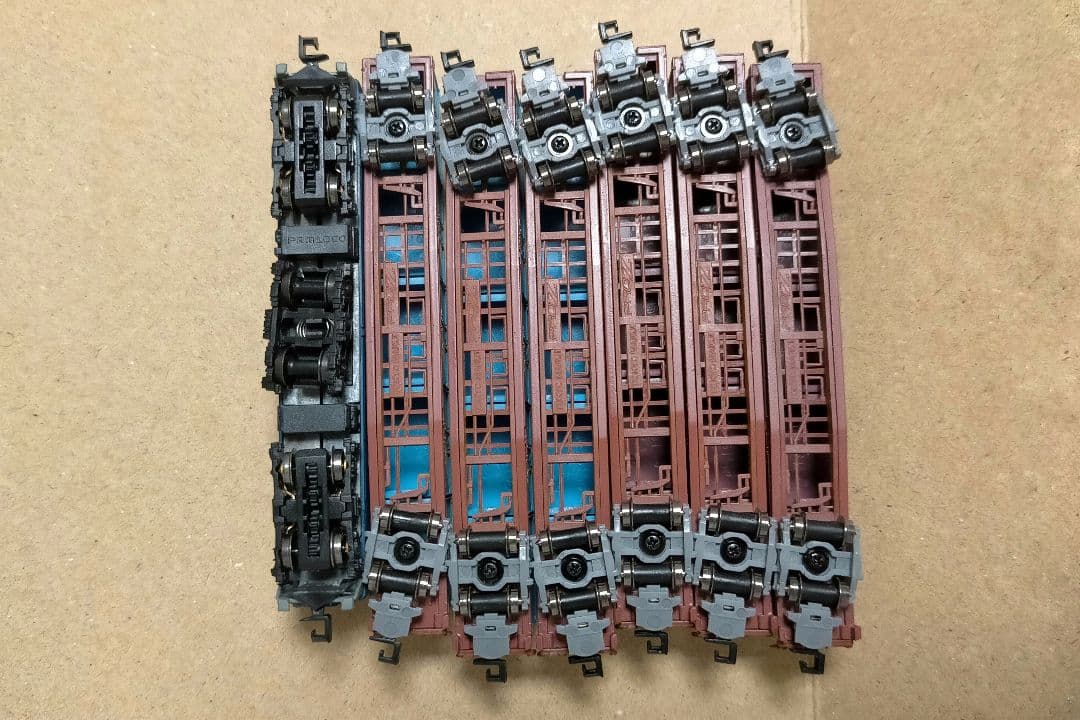 東京マルイ PROZ コンテナ車両 と プリモロコ EF64 まとめ　Zゲージ