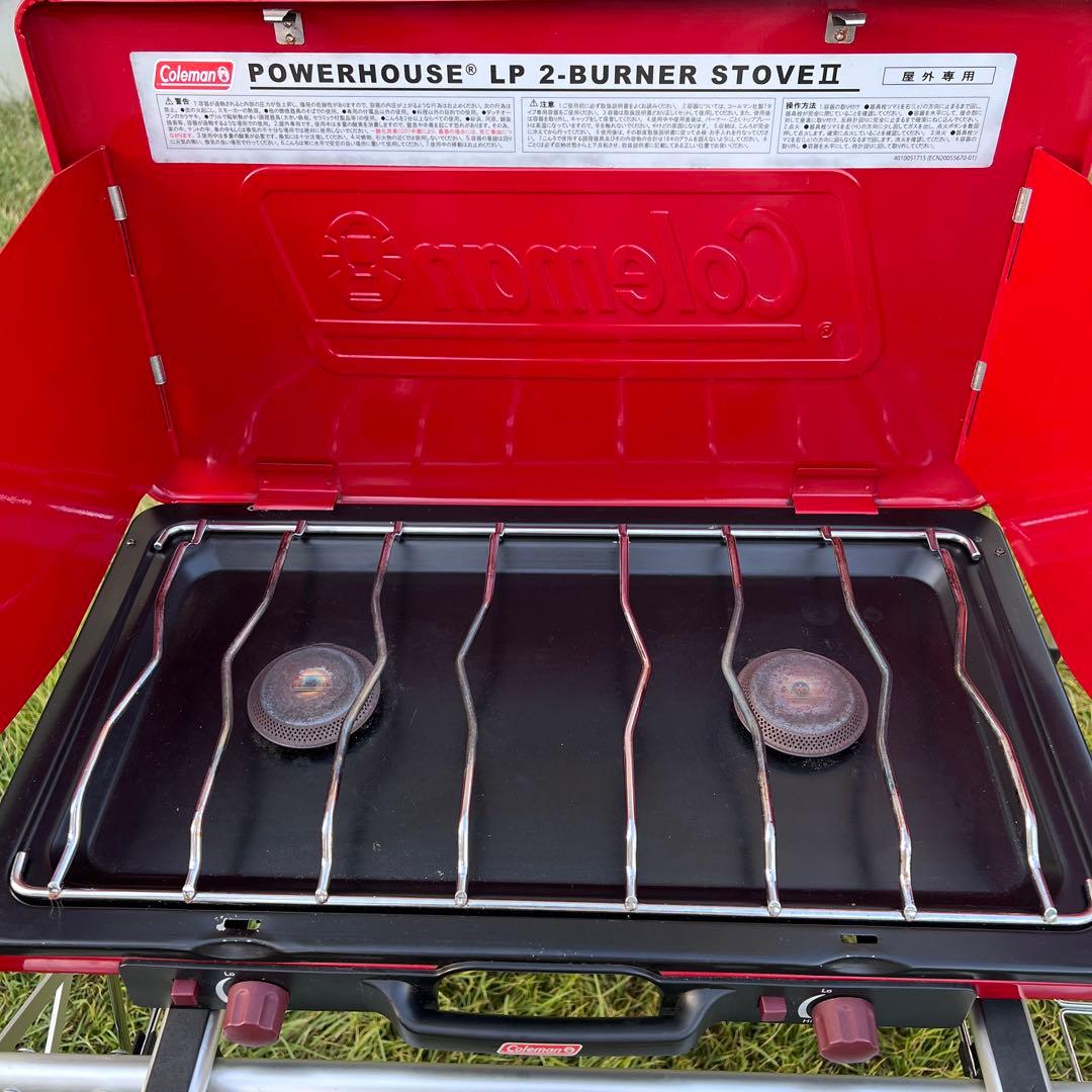 【美品】Coleman キッチン台　ツーバーナー　セット　コンロ　キャンプ