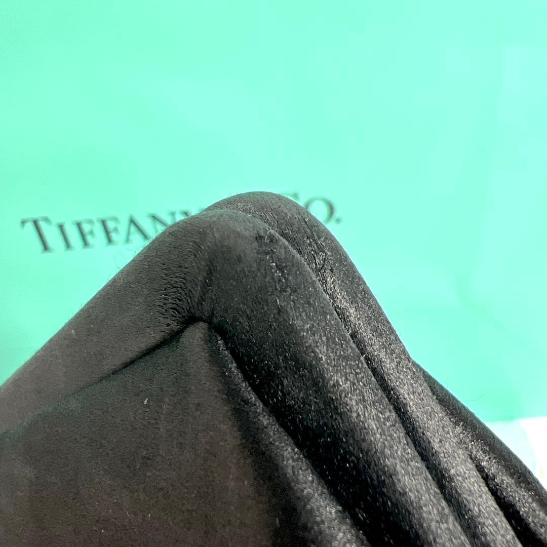 希少 ティファニー パーティーバッグ クラッチバッグ ブラックティファニーブルー