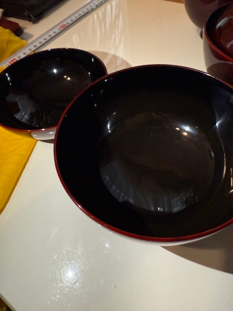 りんどう蒔絵　輪島塗　吸物椀　5客