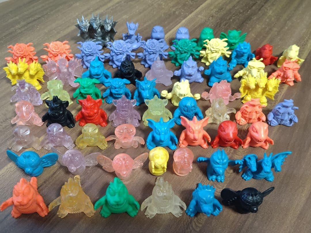 【当時物】ガシャポン ゴジラ怪獣軍団 63体セット