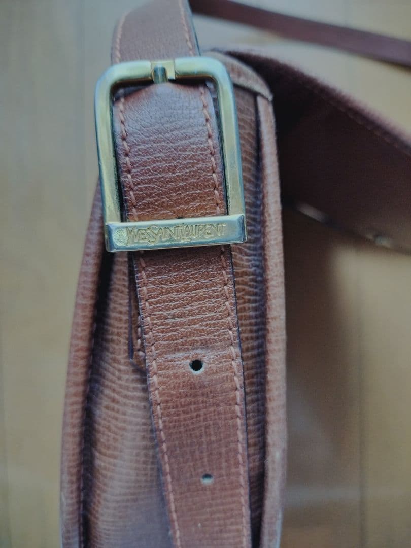 YSL ヴィンテージ ショルダーバッグ ブラウン