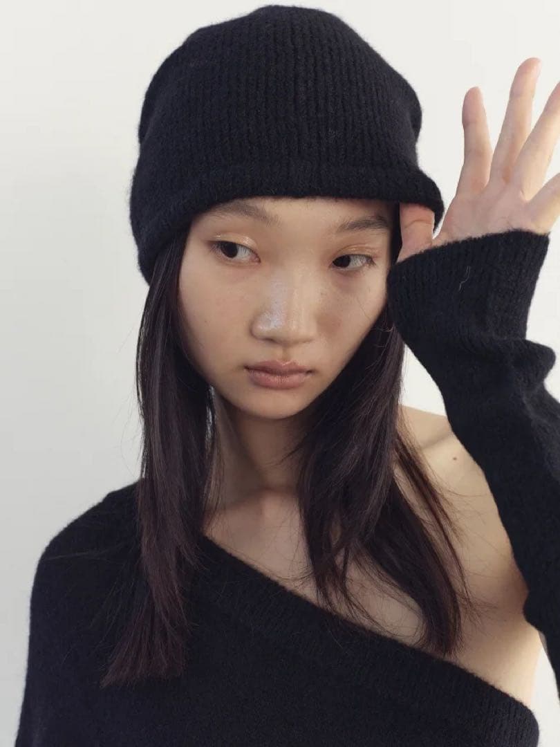 ゆちさま専用 ROSARYMOON ♡ Bucktail Knit Beanie
