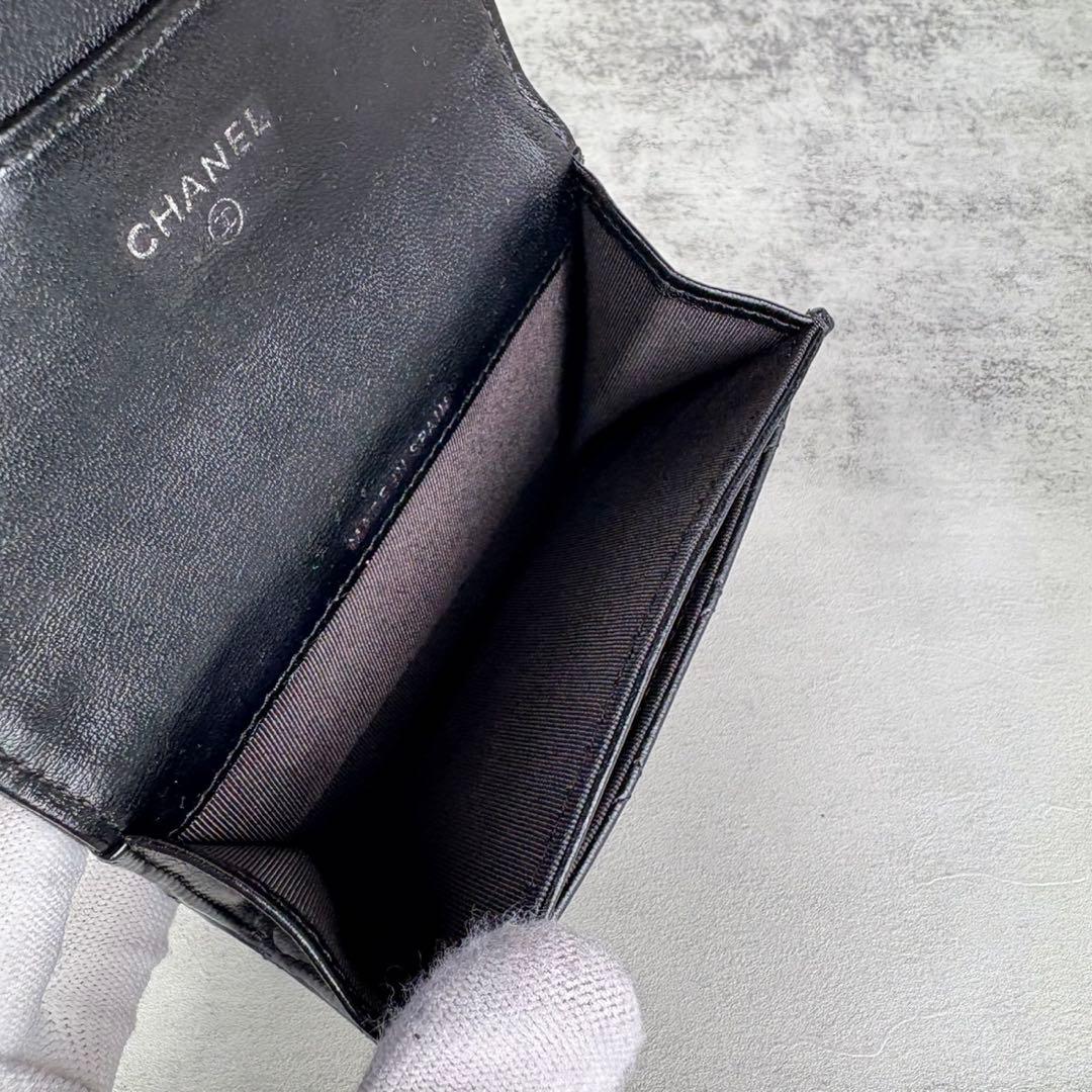 CHANEL シャネル　マトラッセ　ケース　ラムスキン　カードケース