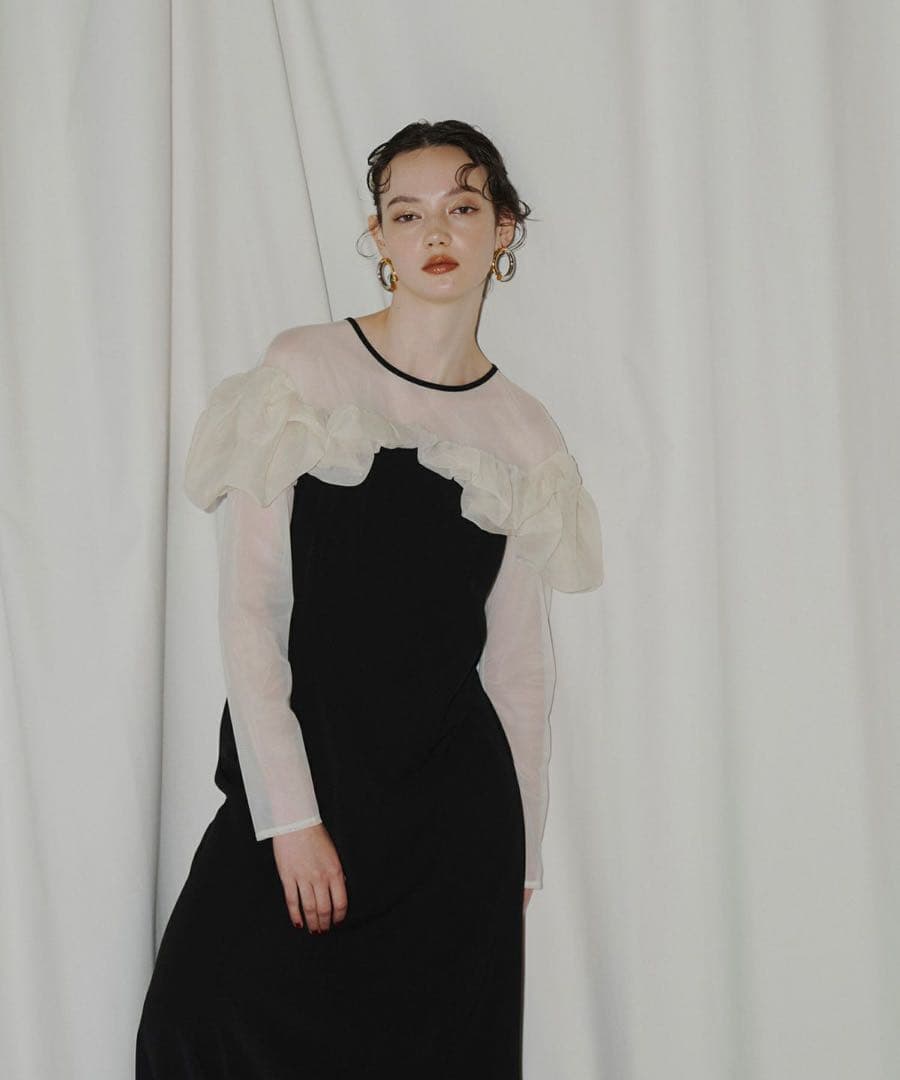 スーツ・フォーマル・ドレス ANDRESD frills flare dress