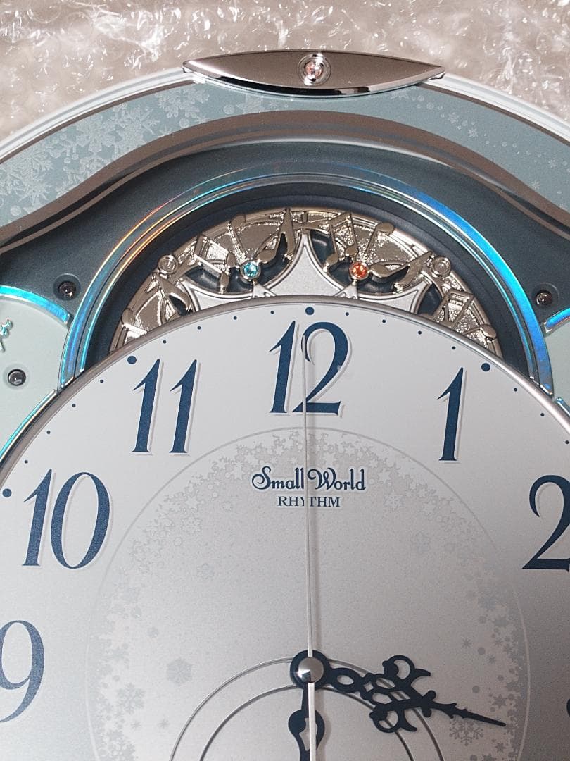 リズム時計工業 Small World メロディ時計 4MN537RH04（白）