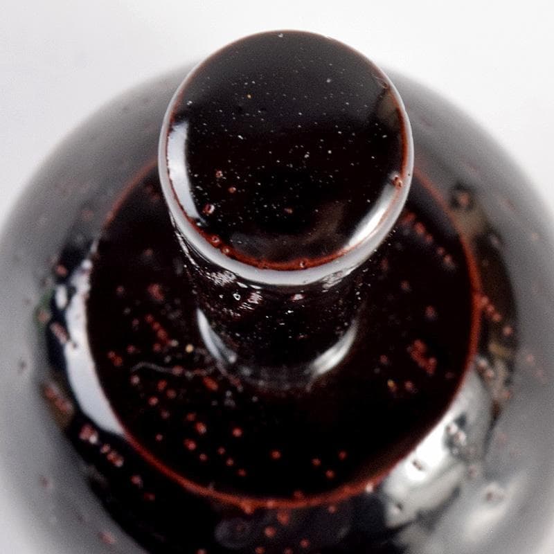 茶道具　光雲造　黒漆　金蒔絵鶴文　砧香合　紫野松長剛山極め箱　M　R5031