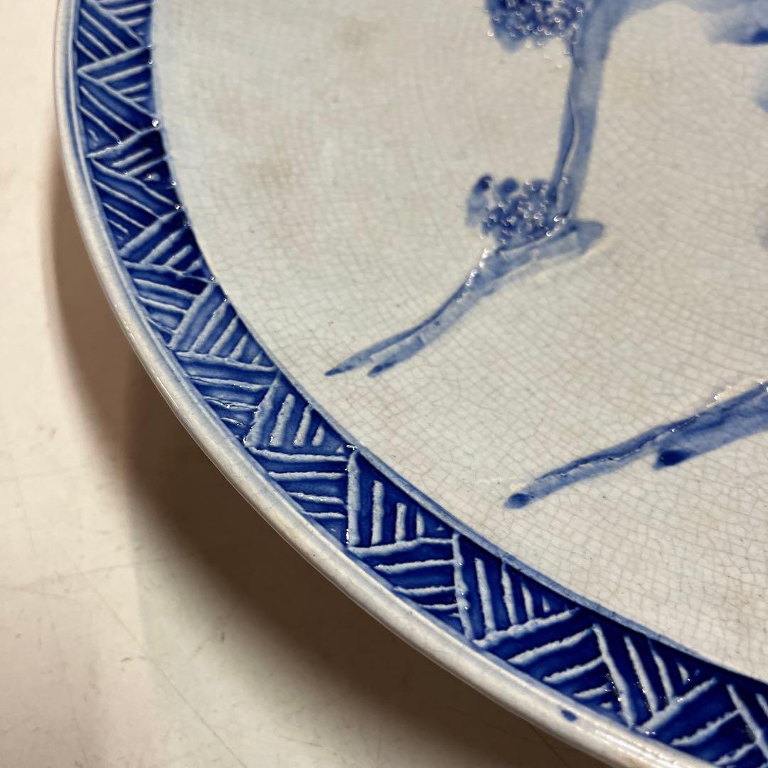 食器　皿　中国　風景　出谷　レア　レトロ　アンティーク