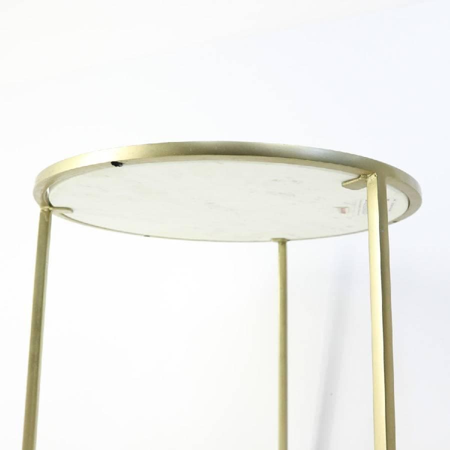 3個中の１KARE カレ リンボ サイドテーブル 大 大理石トップ 瑪瑙入り