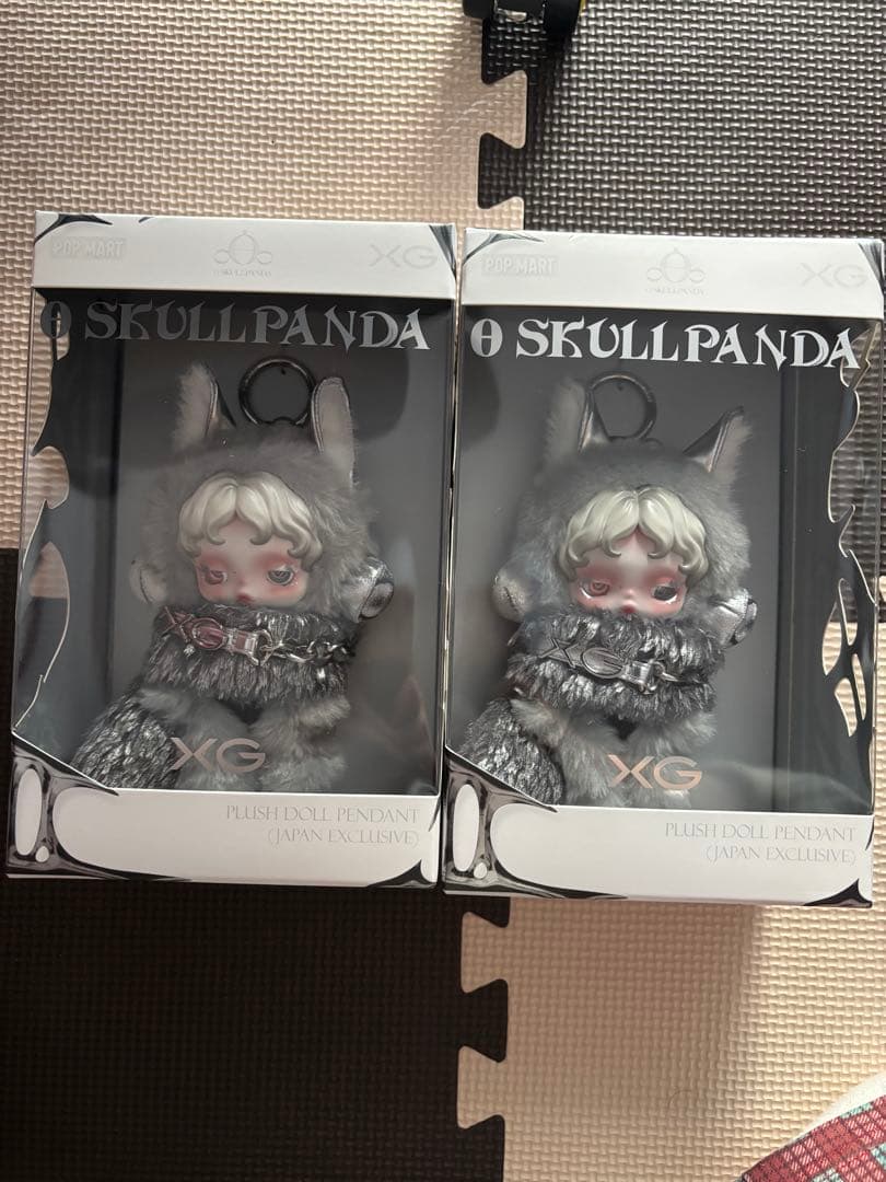 ２個セットSKULL PANDA XGコラボ ぬいぐるみペンダント 日本限定
