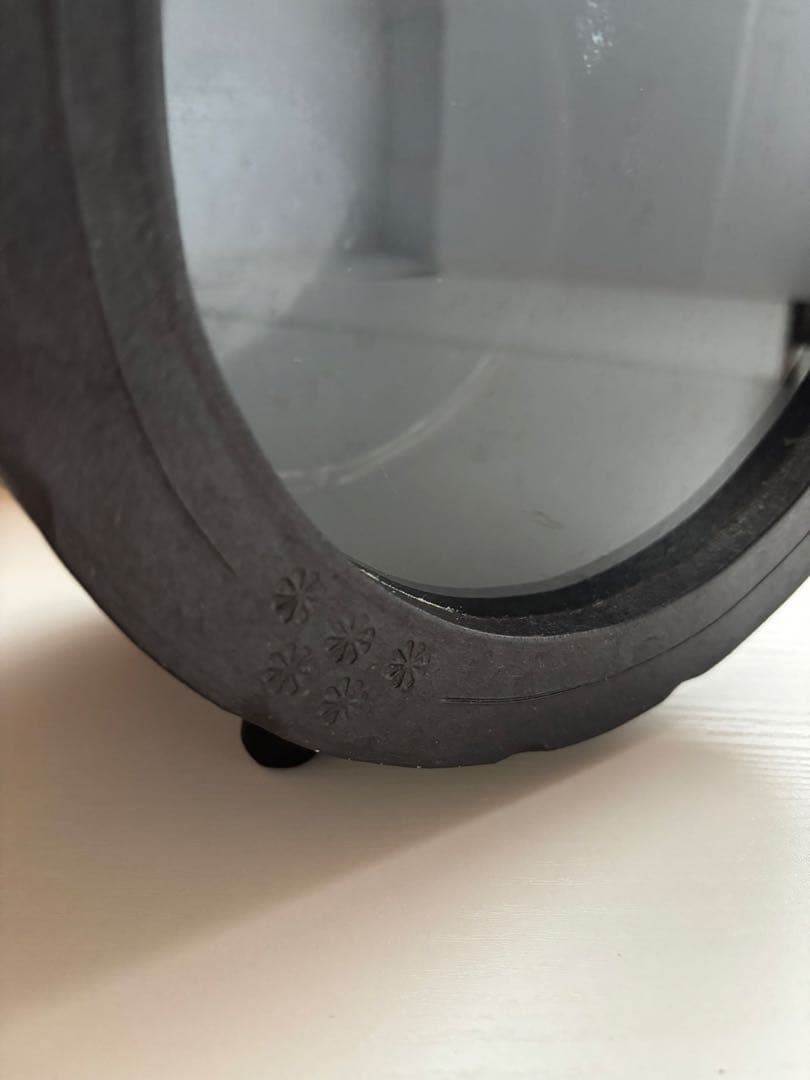 金魚鉢 花模様付き