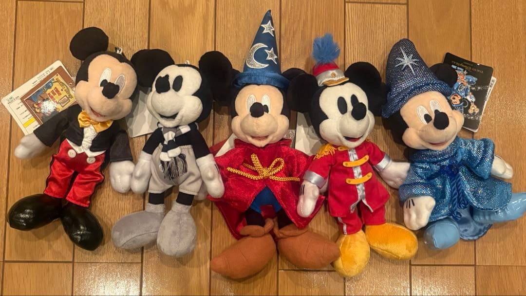 ミッキーマウス ぬいぐるみバッジ 5体セット