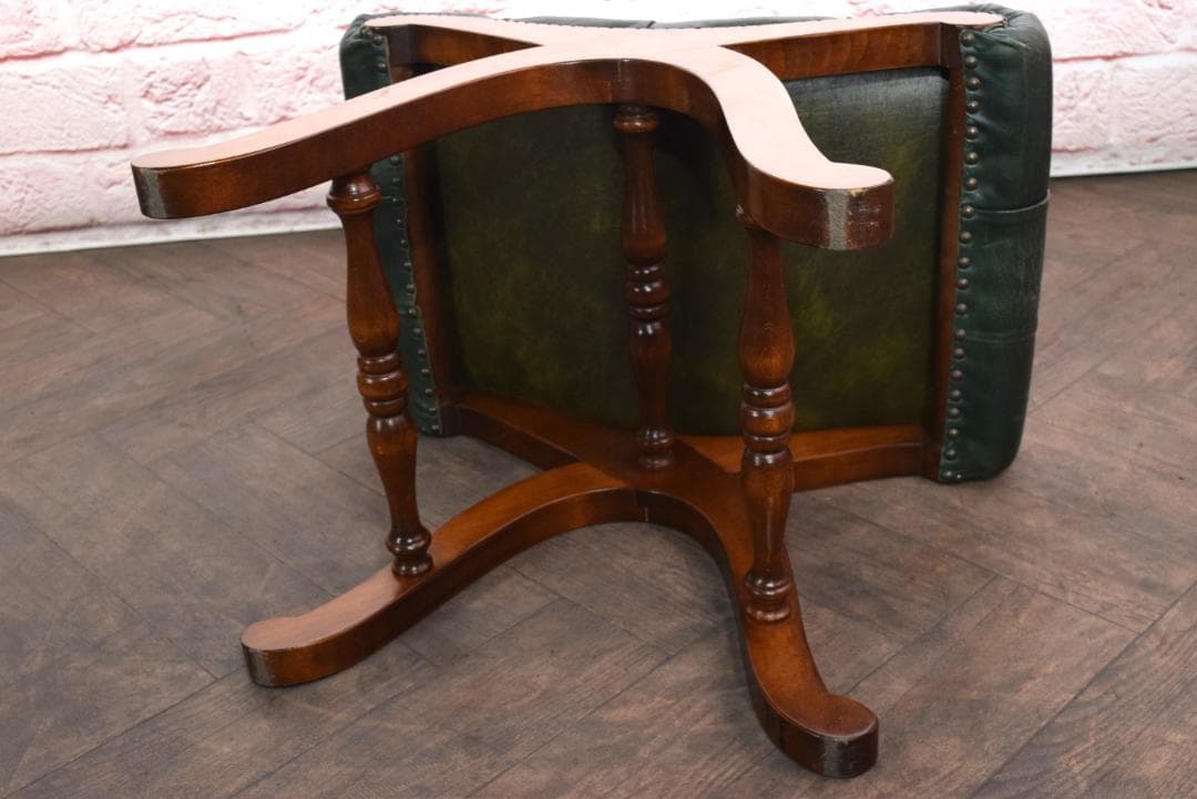 VARO,S.A. VALENTI/バロッサバレンティ 総本革スツールオットマン