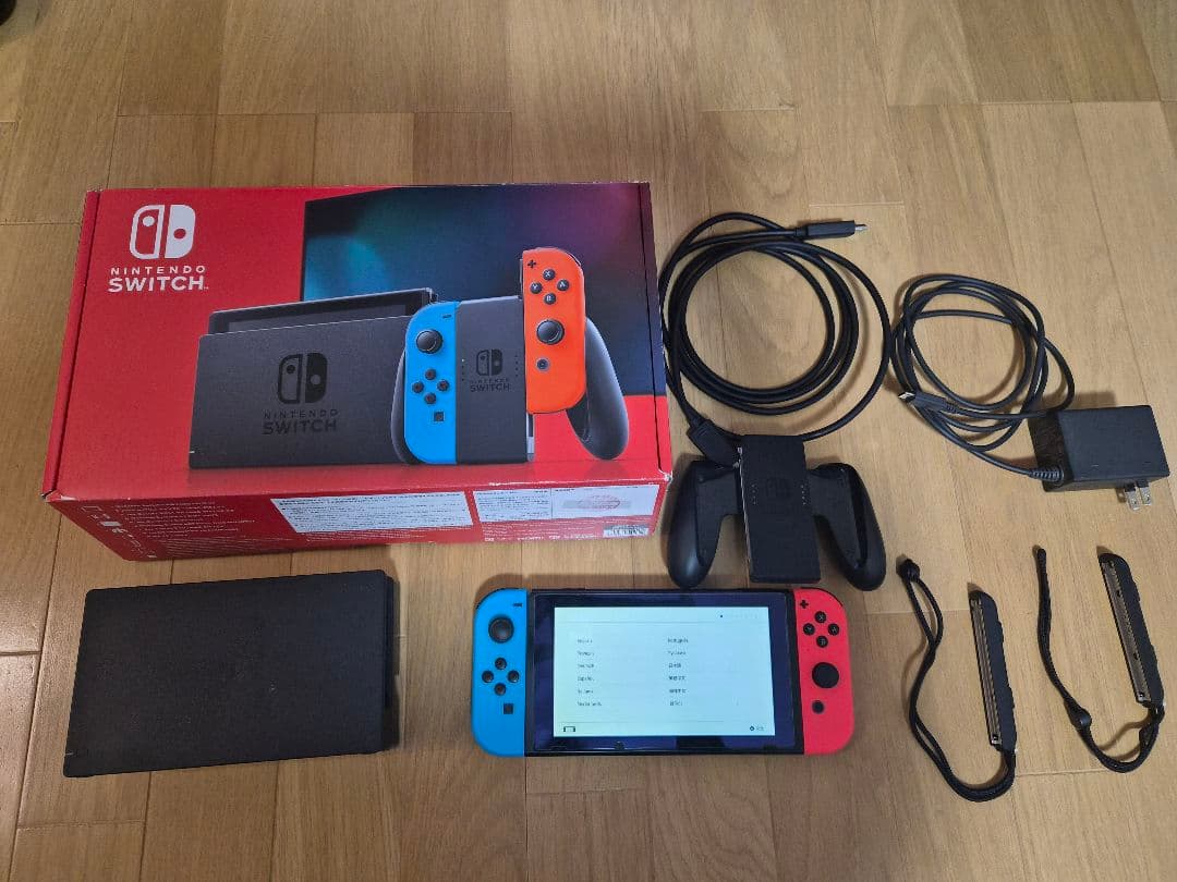 Nintendo Switch ネオンブルー・レッド 本体【スプラトゥーンデコ】