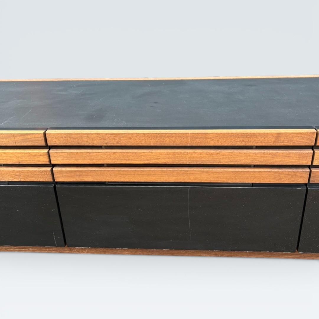 MKマエダ アコール テレビボード 150cm ウォールナット ルーバー モダン