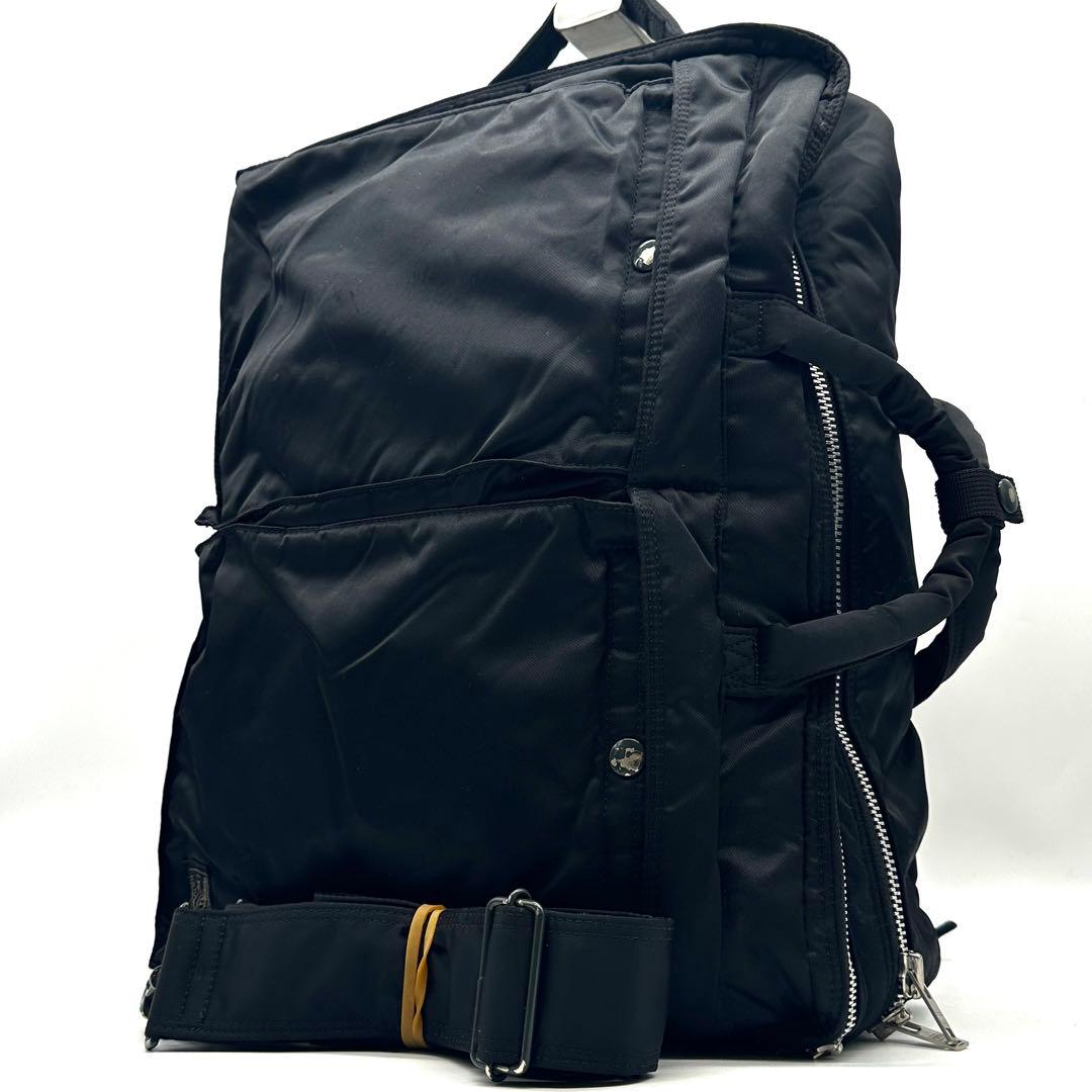 【近年モデル】ポーター タンカー 3way ビジネスバッグ リュック 2層式 黒