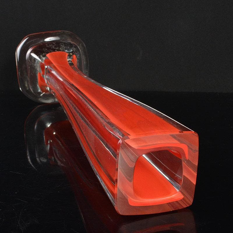 工芸ガラス　岩田ルリ　一輪挿　花器　花瓶　M　R6686