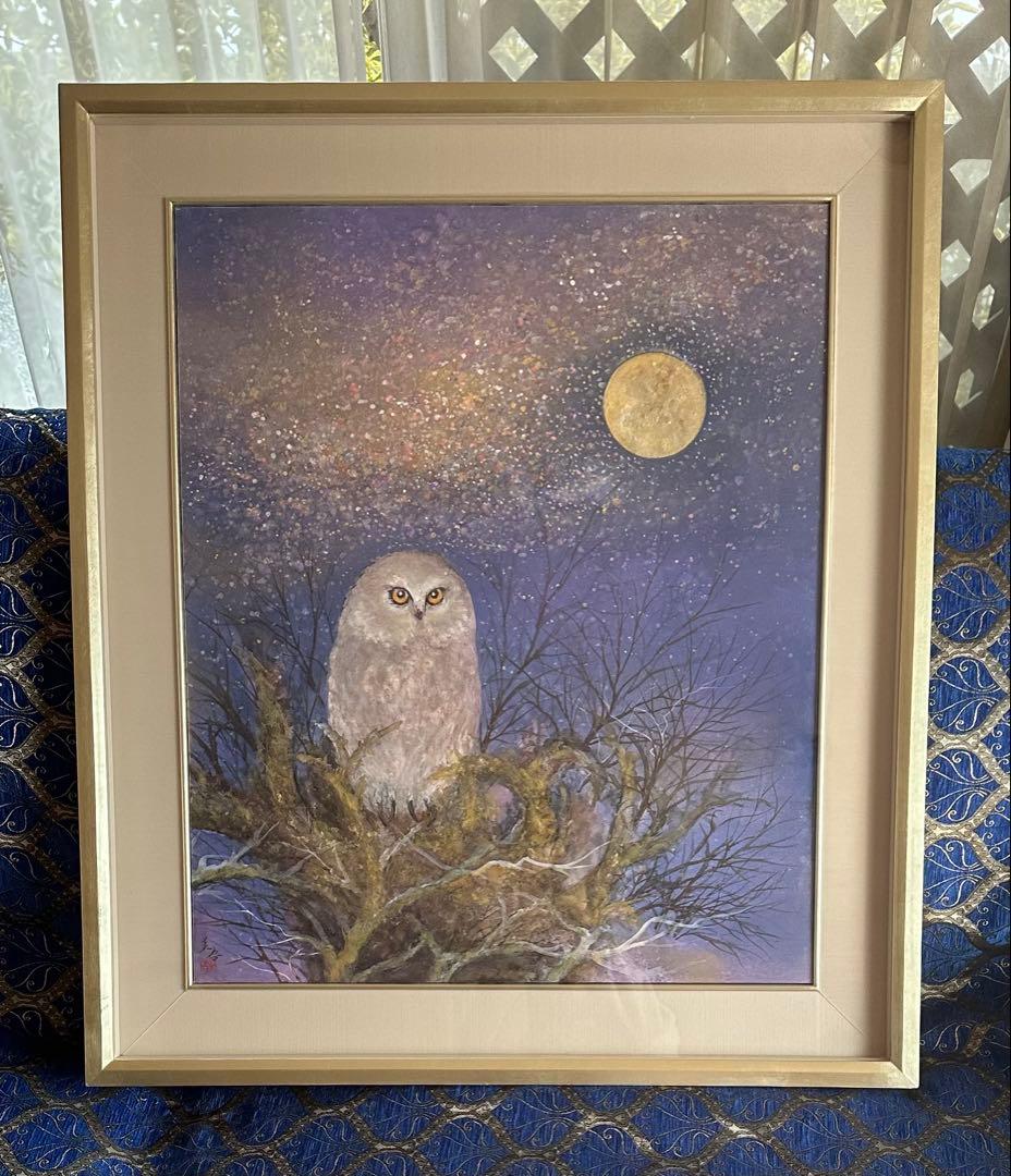 真作保証　木村圭吾 [煌めく銀河] 20号　共シール 日本画