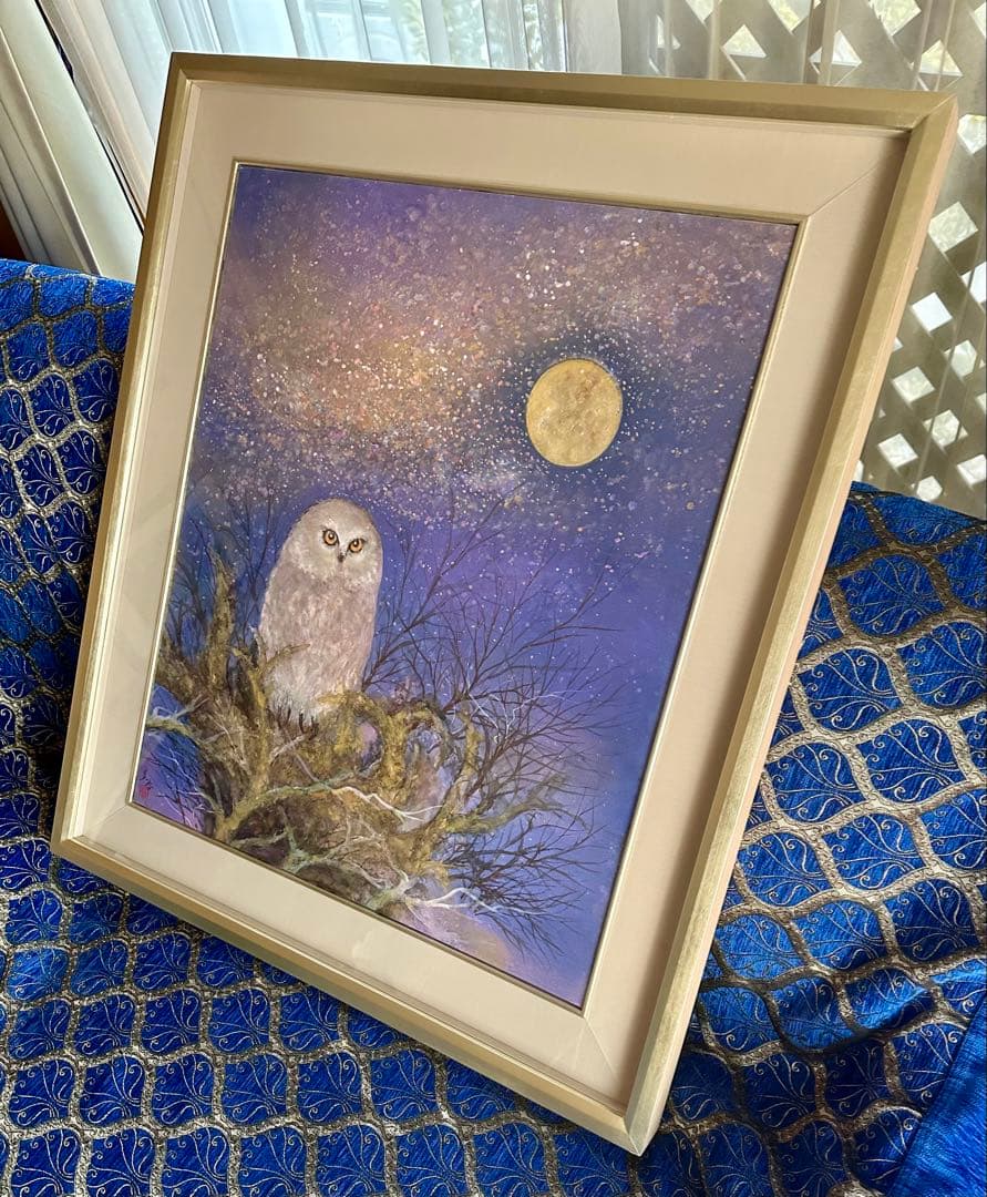 真作保証　木村圭吾 [煌めく銀河] 20号　共シール 日本画