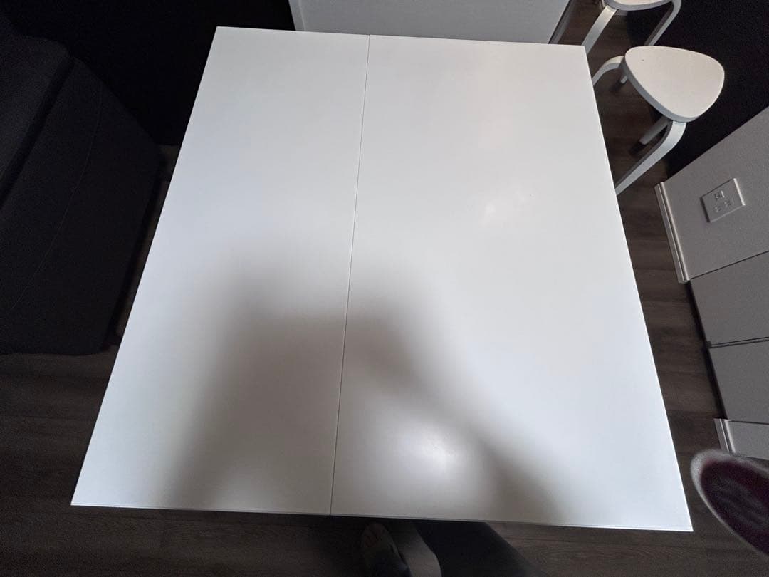 IDANÄS イダネス ドロップリーフテーブル, ホワイト 送料込み