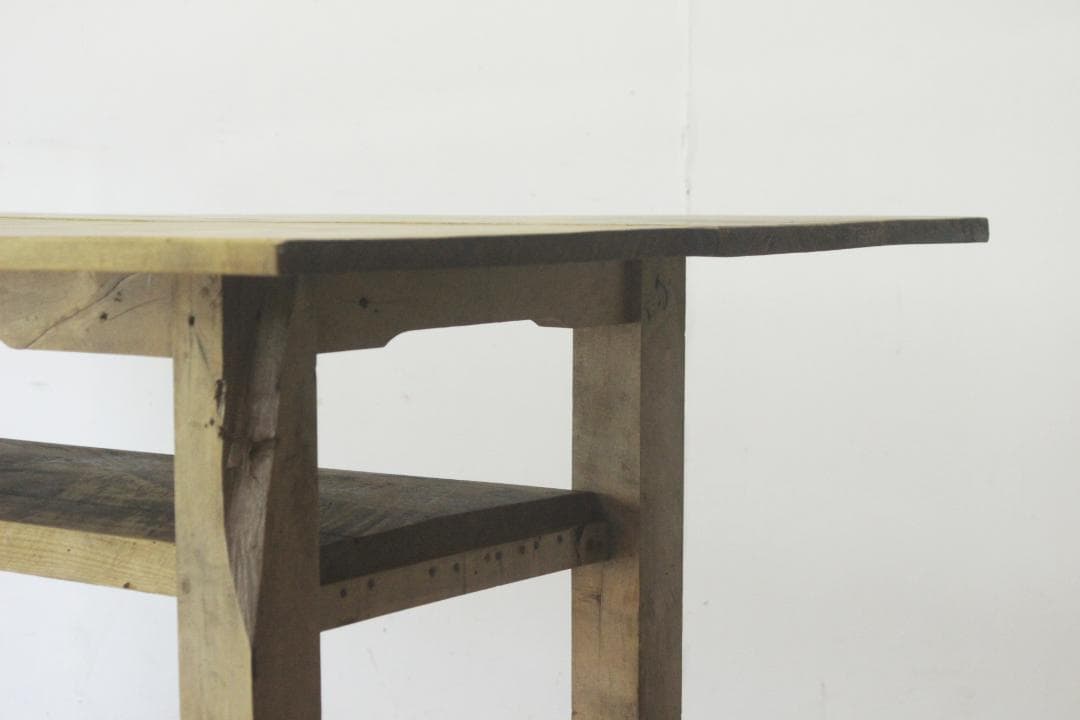 ヴィンテージ ダイニングテーブル 作業台 長机 無垢材 展示台 飾り台