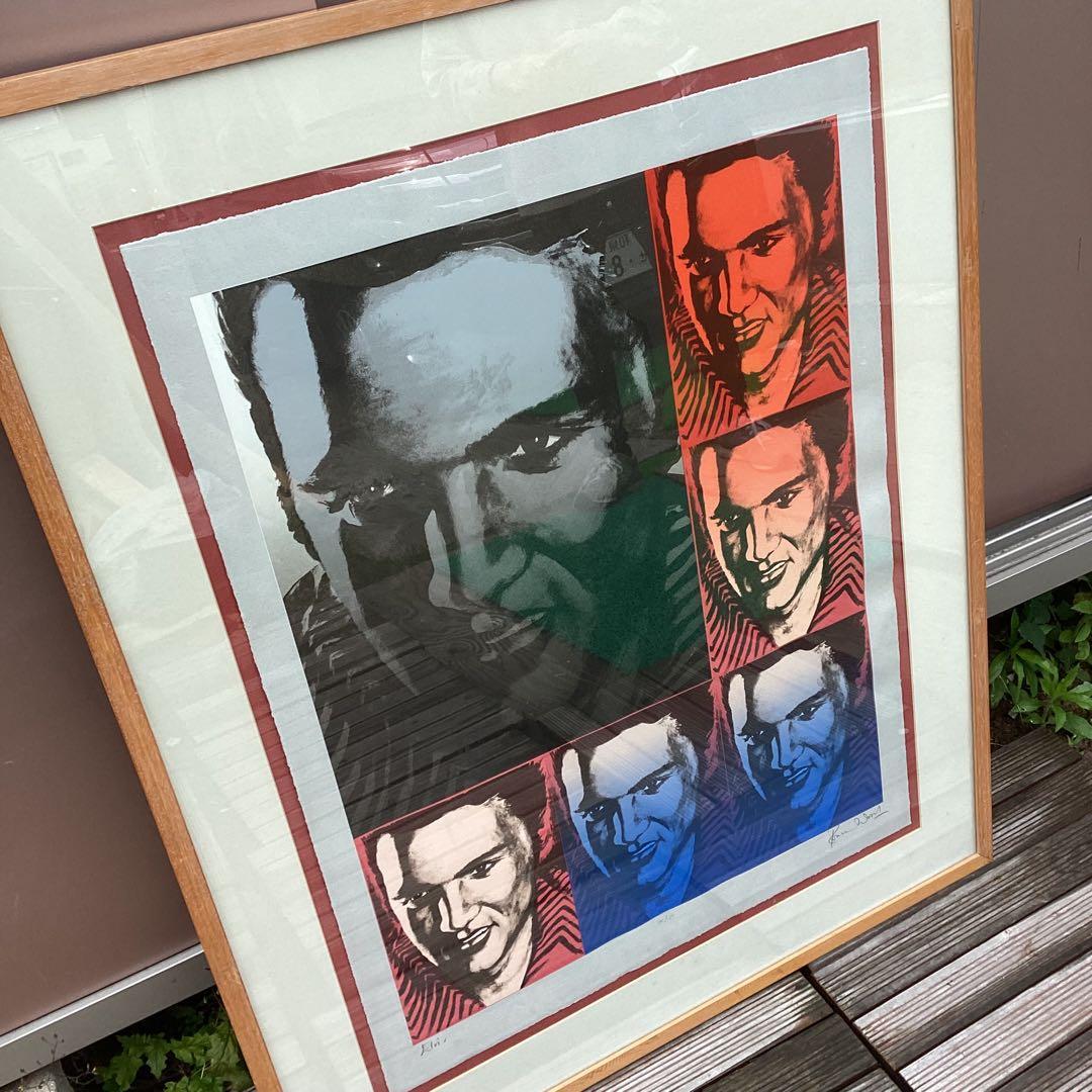 Ronnie Wood エルビス ポップアート 額縁付き　　（I 74