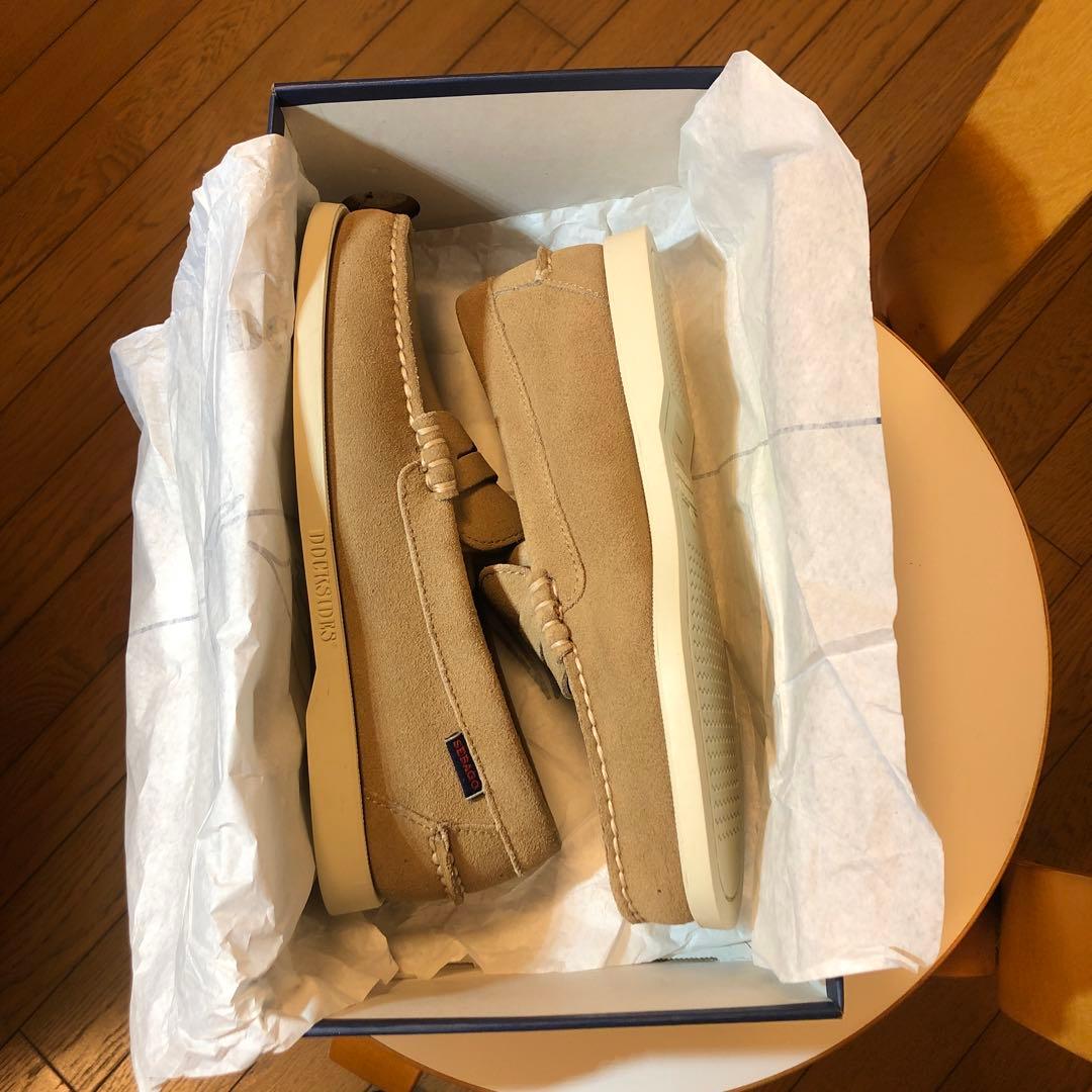 ライトベージュ スエード モカシン