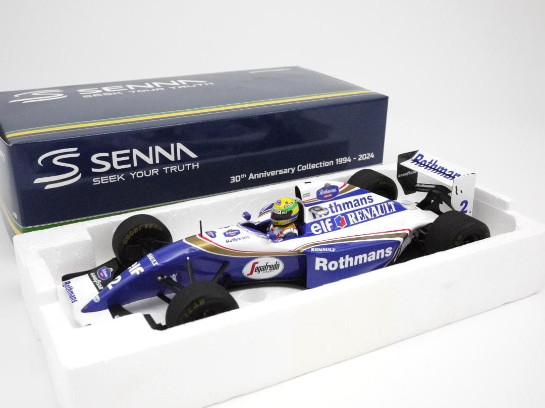 ナマズ1/18 ウィリアムズ FW16 ウェザリング Rothmansセナ