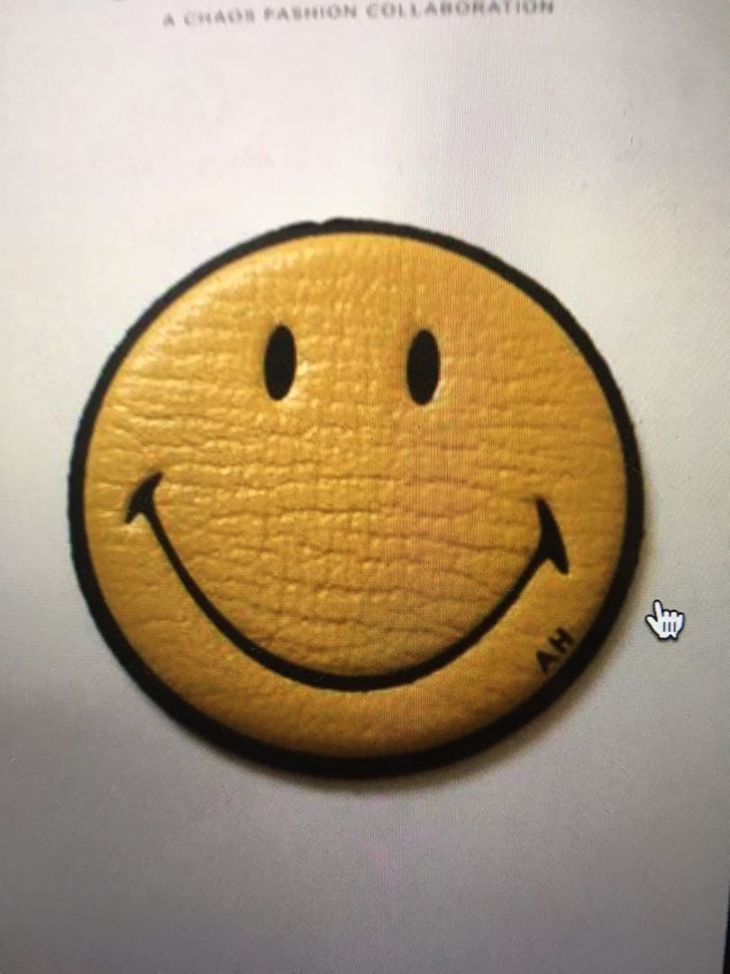 新品未使用超レアLONDON本店購入アニヤハインドマーチスマイリー革ステッカー