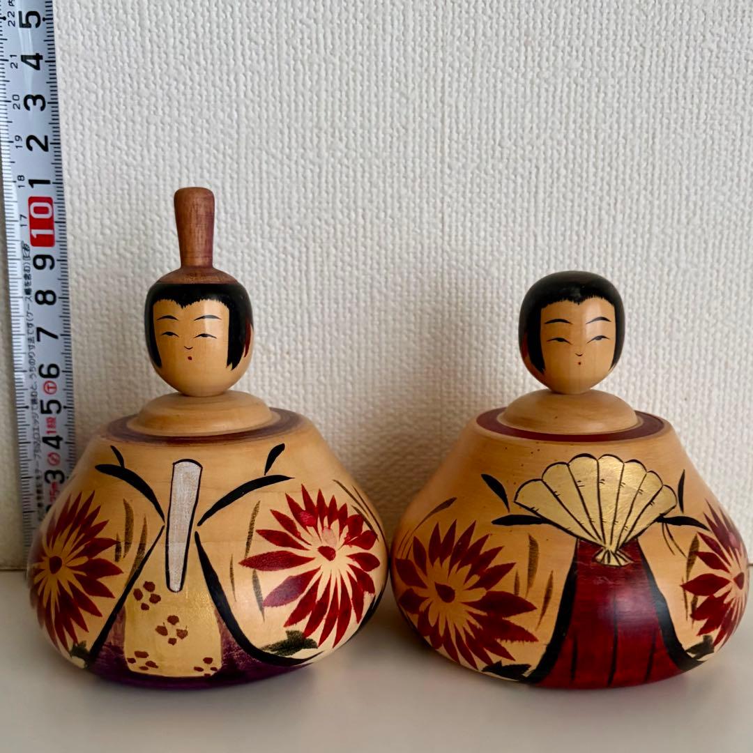 鳴子系　柿澤是伸　雛こけし　【まとめ買い申請でお値引】伝統工芸　レトロ