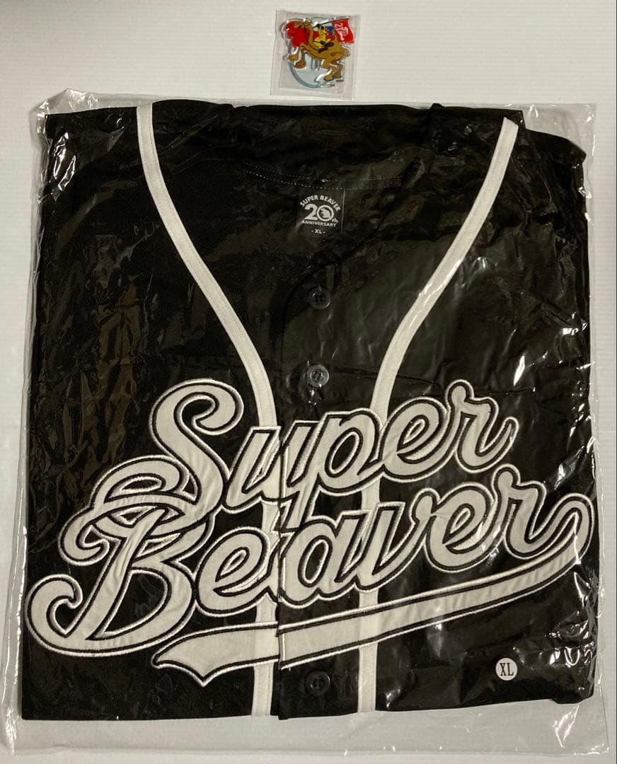 ゲン出品　ベースボールシャツ XLサイズ ブラック　オマケ付き